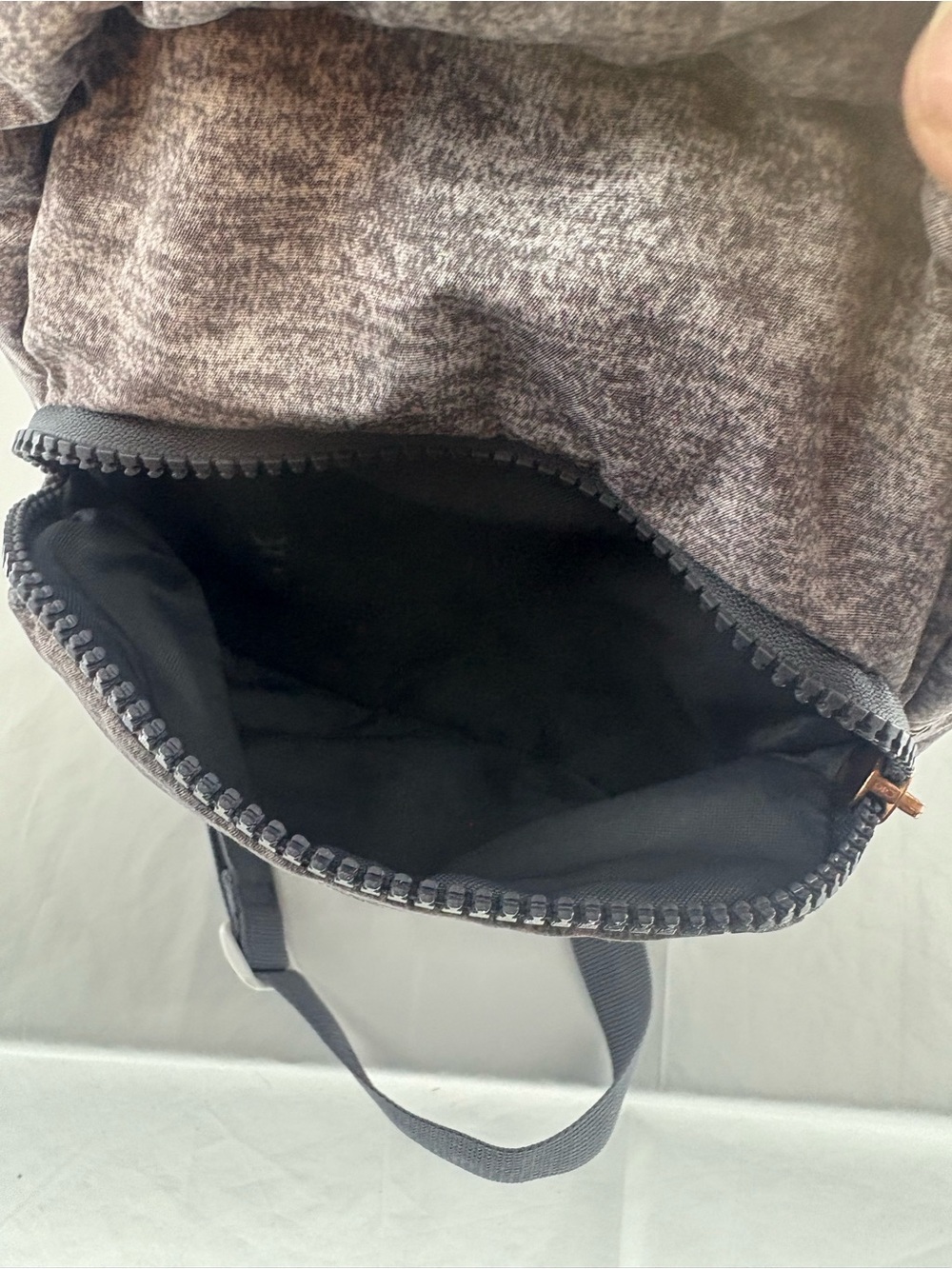 adidas Heather Gray Sling Backpack / sling with Rose Gold Accents - Picture 4 of 9